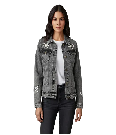 denim jacket black women