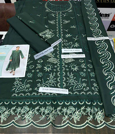 dhanak embroidery suit 5