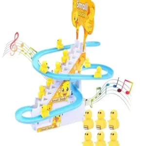 duck climbing stairs