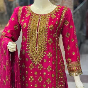 embroidered sharara set
