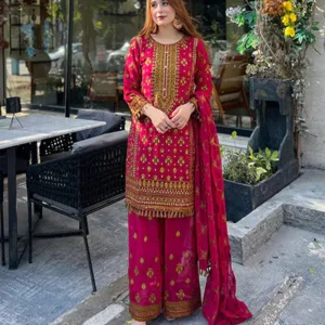 embroidered sharara set 3