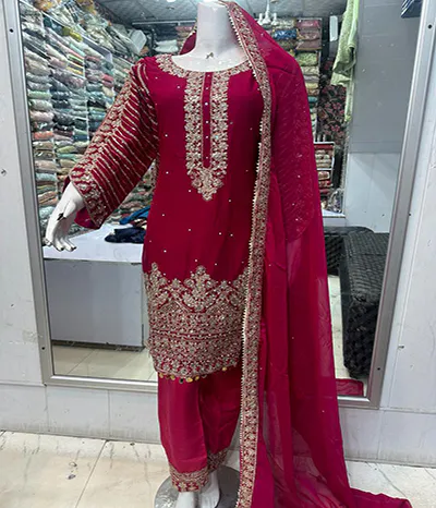 embroidery on chiffon price