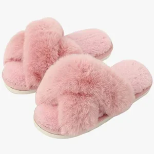 fur slippers women