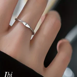 initial ring silver