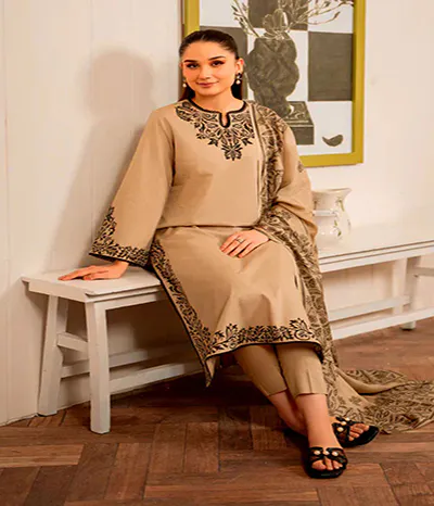 lawn dupatta online 3pc - Image 3