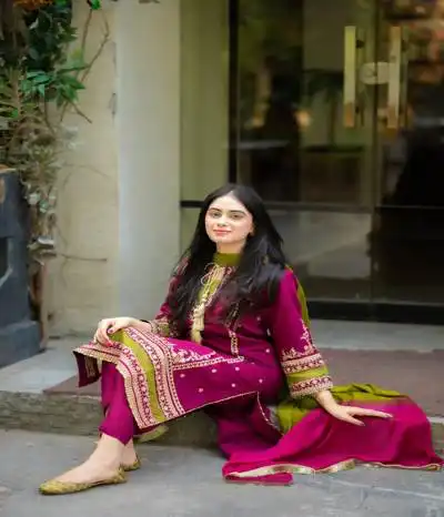 lawn embroidered 3 piece