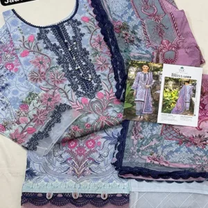 lawn embroidered stiched