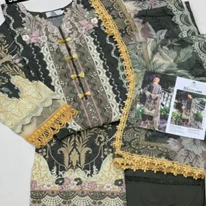 lawn stitched suits embroidered 2