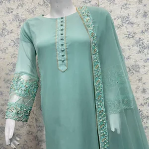 long shirt with plazo wedding 3