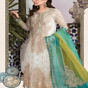 maria b chiffon suit