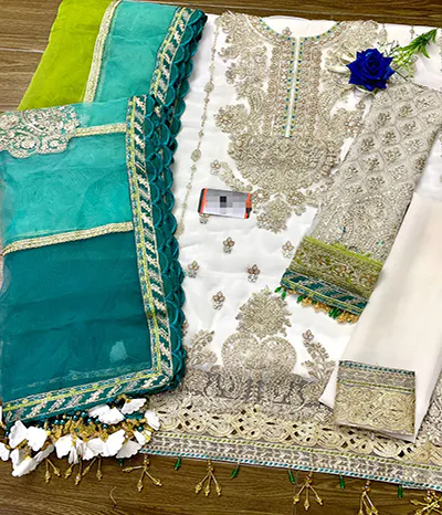 maria b chiffon suit