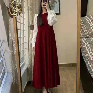 maxi georgette dress