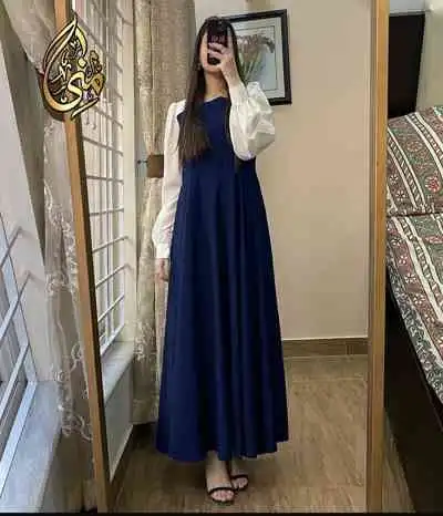 maxi georgette dress