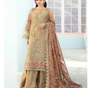 organza wedding dress pakistani