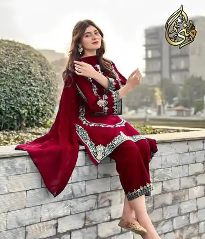 ready to wear embroidered suit