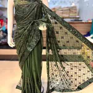 saree dress black jall 1