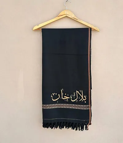 shawl for men with name