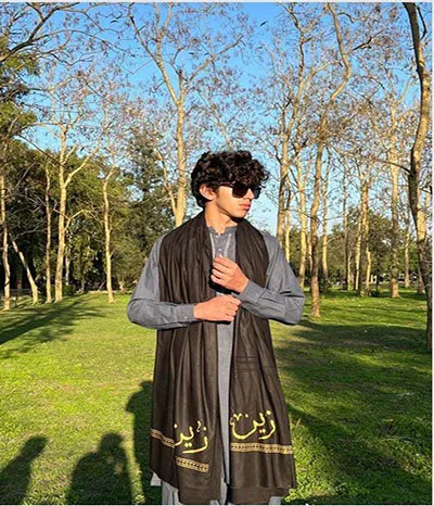 shawl for men with name
