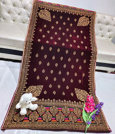 velvet shawl pakistani