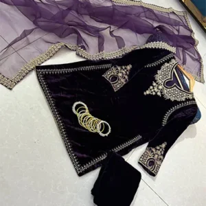 velvet tilla work suit price 2