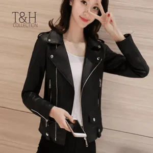 winter ladies leather jacket sale