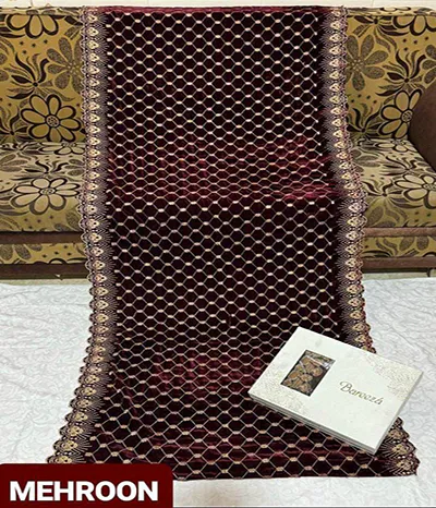 winter velvet shawls online - Image 4