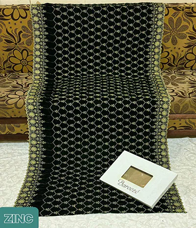 winter velvet shawls online - Image 6